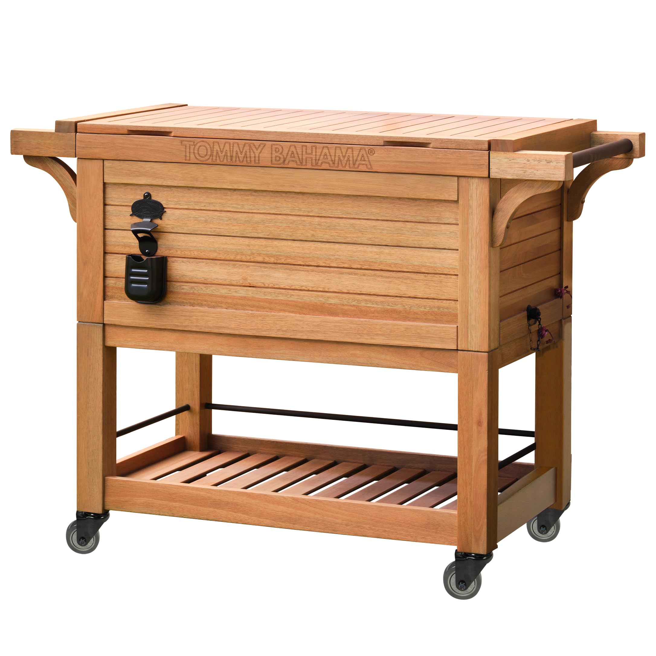 Amazon.com: Tommy Bahama 100 Quart Wooden Backyard Oasis Insulated